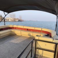 Nouveau Yacht de Luxe Sportif et de Fête à Moteur Extérieur, Bateau Ponton en Aluminium Soudé à Double Pont de 36 pieds pour Croisière, Pêche et Usage Privé en Haute Mer