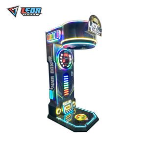 Máquina de Juego de Boxeo Electrónica Dinámica <span class=keywords><strong>LEON</strong></span> Vertical con Monedas, Máquina de Juego de Arcade Deportiva, Probador de Fuerza - Product Image 3