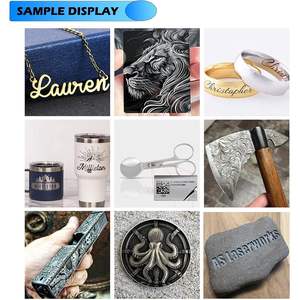 Máquina de marcado láser de fibra de 50W, 60W, 100W, grabador, lente de 300x300MM para joyería de Metal, función 3D, marca Raycus, Ezcad, Control de aire - Product Image 3