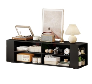<span class=keywords><strong>Meuble</strong></span> TV moderne en bois <span class=keywords><strong>pour</strong></span> téléviseurs jusqu'à 65 pouces, centre de divertissement avec 8 étagères ouvertes, armoire de rangement universelle <span class=keywords><strong>pour</strong></span> salon - Product Image 1