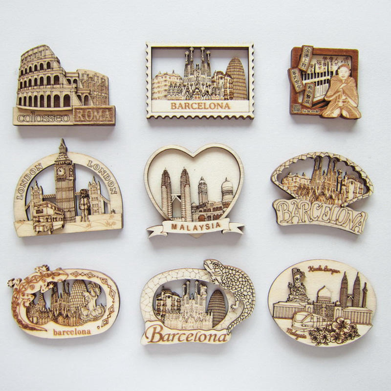 Aimant de réfrigérateur mdf sans ambre