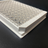 Stérilisé 96 puits Tc traité détachable laboratoire utiliser la plaque Elisa blanche