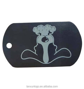 Étiquette d'identification pour chien et étiquette à bagages double face LANXUN LX2535, couleur personnalisée, métal oxydé rouge, estampage en aluminium, Nouvel An, Fête nationale, <span class=keywords><strong>Prière</strong></span> - Product Image 3