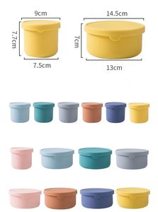 Cute Kid Children's Insulated Portable Heated Bento Silicone Food Container School Lunch <b>Box</b> Set for Kids and Adults - Product Image 5
