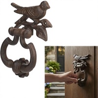 Crochet mural décoratif en fonte style nordique minimaliste vintage en forme d'oiseau pour entrée de maison, porte-manteau et porte-chapeau
