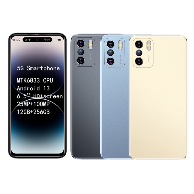 Custom Oem Odm 5G Mobile Phone Android Unlocked Cellphone Manufacturer 12GB Ram 100MP Camera 2023 New 5G Smartphone Customized