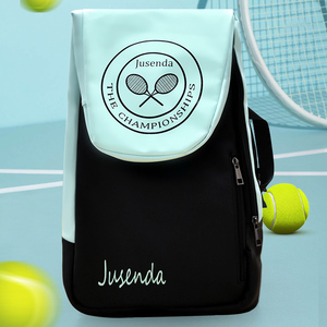 Porte-raquette pliable sac d'équipement de Tennis sac à dos pour <span class=keywords><strong>squash</strong></span> de racquetball avec compartiment à chaussures sac de raquette de base - Product Image 4