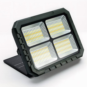 ไฟสปอร์ตไลท์พลังงานแสงอาทิตย์ 50/100/200W LED พร้อมรีโมทคอนโทรล สำหรับภายนอกอาคาร กันน้ำ ติดตั้งบนพื้นผิว - Product Image 2