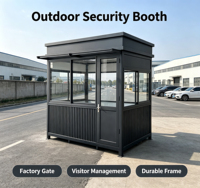 Poste de Garde Mobile Personnalisé OEM/ODM, Cabine de Garde Préfabriquée pour Campus Universitaires et Stations de Garde Scolaires