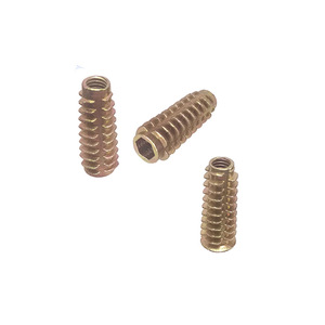 Inserts filetés en alliage de zinc, métriques, à filetage grossier, à entraînement par douille, entièrement filetés, pour l'assemblage de meubles d'intérieur - Product Image 3