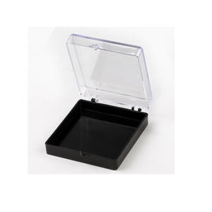 도매 수제 사각형 모양 PS 아크릴 배지 옷깃 핀 선물 상자 공예 및 포장을위한 경첩과 빈 플라스틱 - Product Image 5