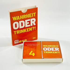 <span class=keywords><strong>Jeu</strong></span> de société pour adultes avec design personnalisé sur le devant et le dos, bilingue, amusant, bon moment, <span class=keywords><strong>jeu</strong></span> de cartes de <span class=keywords><strong>questions</strong></span> pour couples - Product Image 1