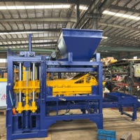 Machine à briques de ciment entièrement automatique QT4-15B, commande PLC, presse hydraulique pour usine de blocs de béton de moyenne taille