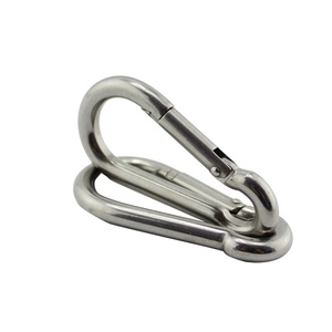 Mosquetón de Acero Inoxidable 316 Marino DIN5299C, Gancho de Resorte, 50x5mm, para Escalada, Mascotas, Yates, Barcos, Accesorios de Herraje - Product Image 5
