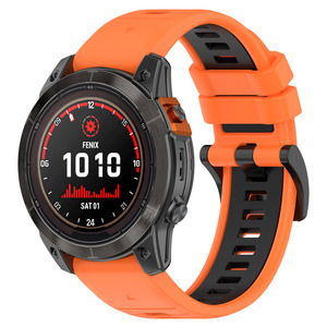 RYB double couleur 20mm 22mm 26mm Bracelet de montre en silicone pour <span class=keywords><strong>Garmin</strong></span> Fenix 3 5 5S 5X 6 6S 6X 7 <span class=keywords><strong>7S</strong></span> 7X Instinct 2S 2 2X - Product Image 5