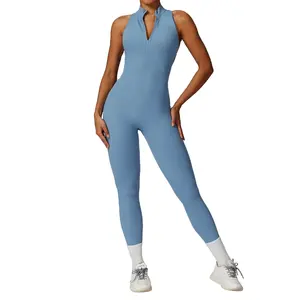 Женское боди для йоги со свободным цельным комбинезоном, спортивный комбинезон для занятий спортом, одежда для фитнеса