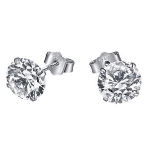 Pendientes Dylam Hipoalergénicos de Plata de Ley 925 con Baño de Rodio y Oro de 18K, con Circonita Cúbica 5A - Product Image 1
