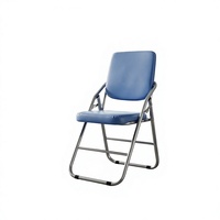 Chaise pliante d'entraînement à structure métallique et chaise de réunion portable pour salon