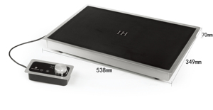 Réchaud alimentaire pour restaurants et buffets commerciaux, induction 1000W AM-BCD105, haute puissance, fournit une chaleur intense pour une cuisson rapide et efficace - Product Image 4
