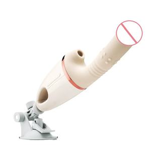 Weibliche <span class=keywords><strong>Sex</strong></span> maschine Voll automatische Teleskop-Schub-und Saug massage stab Fernbedienung für Erwachsene - Product Image 1
