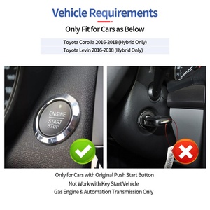 Plug and Play CAN BUS <b>Remote</b> Starter Kit for Toyota Corolla 2016-2018 Hybrid Push Button Start Gasoline Vehicle Only - Product Image 4