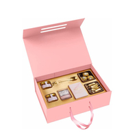 Großhandel Individuell Bedruckte Luxus-Geschenkbox aus Hartkarton mit Magnetverschluss, Schaumstoffeinlage, Tragbar, Recycelbar, Umweltfreundlich, Rosa Box