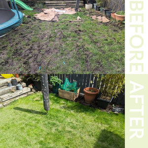 Gazon artificiel hybride PE étanche 100% Drainage et gazon d'aménagement paysager résistant aux UV pour terrain de football jardin zone pour animaux de compagnie - Product Image 5