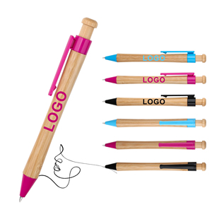 Customized OEM Environmental Retractable Bamboo Ballpoint <b>Pen</b> Wholesalers Personalized Laser Logo Printing <b>Pens</b> Manufacturers - Product Image 1