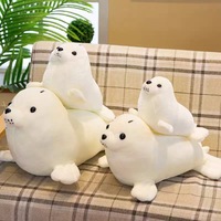 Boneka Hewan Laut Lucu Berbagai Ukuran, Super Lembut, Isi Kapas PP, Hadiah Ulang Tahun/Hari Raya untuk Pasangan, Mainan Hiasan yang Menenangkan