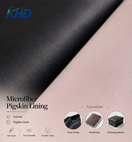 Cuir synthétique PU microfibre imitation peau de porc 0,6 mm, résistant à l'abrasion, pour doublure et semelle intérieure de chaussures