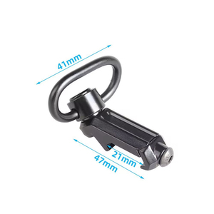 อุปกรณ์ยึดสายสะพายแบบ QD ทำจากอลูมิเนียมอัลลอยด์ความแข็งแรงสูง สำหรับการล่าสัตว์และการยิงปืน  ผิวเคลือบสีดำแบบอะโนไดซ์ อุปกรณ์กลางแจ้ง - Product Image 1