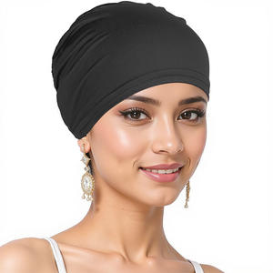 HLC Bonnet <span class=keywords><strong>Tube</strong></span> Intérieur Musulman Couleur Unie, Bandeau Élastique, Extensible et Respirant, Couverture Complète, Sous-Hijab - Product Image 1