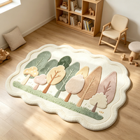 Tapis tufté sur mesure pour salon, lavable en machine, tapis moelleux et duveteux de designer, tapis tufté pour chambre d'enfant