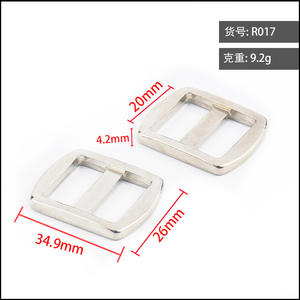 Hebilla de barra de aleación de zinc para bolsos y ropa, anillo en D, accesorio de hardware ajustable para correas, primavera 2024 - Product Image 3