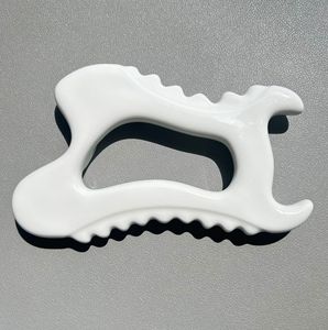 Masajeador facial de cerámica Gua Sha de Corea del Sur, placa de desguace facial Universal, técnica tallada, diseño grabado, artesanías de piedra - Product Image 3