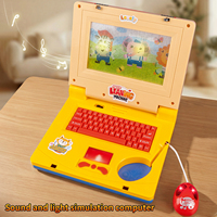 Ordinateur portable éducatif pour bébés, jouet d'apprentissage avec clavier lumineux et musical, mini-ordinateur portable pour enfants