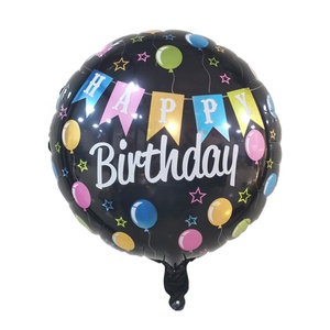 Ballons en feuille d'aluminium de bonne qualité pour anniversaire, ronds, imprimés sur mesure, gonflables, publicitaires, avec <span class=keywords><strong>tige</strong></span>, pour fournitures de fête - Product Image 2