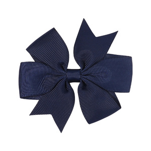 Comercio exterior hecho a mano bebé cola de golondrina en forma de V cinta acanalada lazo horquilla accesorios para la cabeza de los niños para niños - Product Image 6