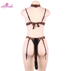 <span class=keywords><strong>Costumi</strong></span> <span class=keywords><strong>Erotici</strong></span> Trasparenti Leopardati in Pizzo, Lingerie Sexy in Nylon per Donna - Product Image 6