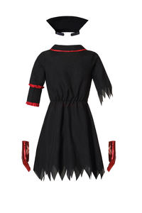 Dernière robe noire nouvelle Halloween Cosplay <span class=keywords><strong>infirmière</strong></span> horreur terrifiée <span class=keywords><strong>infirmière</strong></span> <span class=keywords><strong>sanglante</strong></span> Zombie Cosplay scène spectacle Costumes - Product Image 6