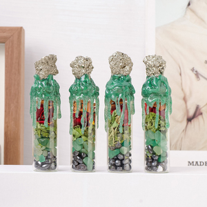 ขวดคริ<span class=keywords><strong>ส</strong></span>ตัลไพไรต์ทำมือขายส่ง ขวดเวทมนตร์วิคคา<span class=keywords><strong>ส</strong></span>ำหรับการ<span class=keywords><strong>ส</strong></span>ร้าง<span class=keywords><strong>ส</strong></span>รรค์ความปรารถนาและความเยียวยาทางจิตวิญญาณ - Product Image 1