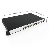Guanfeng I7-9700 8GB RAM 128GB SSD 4*SFP+ 82583v Firewall Desktop Network Appliance Firewall Router Opnsense Pfsense 1u Server.
