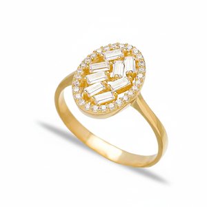 Bague ovale en forme de Baguette et Zircon, anneau en pierre, fabriqué à la main, vente en gros, bijoux en argent Sterling 925 - Product Image 2