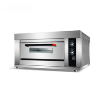 Horno eléctrico de convección de tres pisos y seis bandejas de fondo plano para panadería, pizza, pan y pasteles