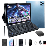 Tablet Android Baru YPORANGE 10.1 Inci Octa Core MTK Android 12 1280x800 IPS 3GB RAM 64GB ROM WiFi 5G GSM USB-C Layar Sentuh