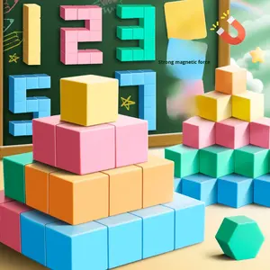 Cubo Magnético de PVC, Material Didáctico para Matemáticas de Primaria, Juguete Educativo de 40 Piezas con Animales y <span class=keywords><strong>Naturaleza</strong></span>, Unisex, de 8 a 13 Años - Product Image 1