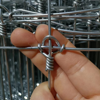 Clôture de champ en treillis métallique tissé à nœuds fixes, galvanisée sur mesure, toutes tailles, haute résistance, pour cerfs, bovins, moutons, vente en gros