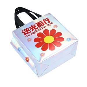Bolsa de Regalo de Tela No Tejida con Diseño Láser 22x25x10cm, Bolsa de Mano con Dibujos Animados para Niños, Cumpleaños, Bodas - Product Image 2