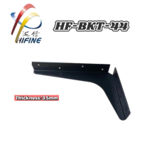 Support mural simple robuste pour étagère, en acier thermolaqué de 3,5 mm d'épaisseur, en forme de L, pour cuisine et garage