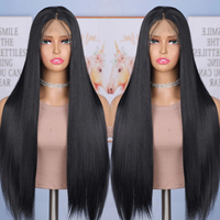 Perruques Lace Front 13x6 en Cheveux Humains Naturels Brésiliens Bruts pour Femmes Noires, Perruque Frontale HD 13x4 en Cheveux Remy Bruts
